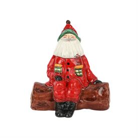 -FIGURAL BABBO NATALE.  11.75" LONG, 6.5" WIDE, 12.5" TALL                                                                                  
