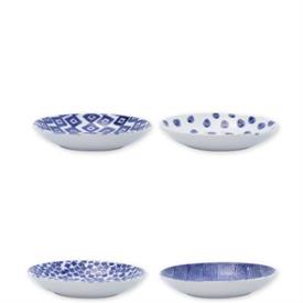 -SET OF 4 PASTA BOWLS, ASSORTED. 9.5" WIDE                                                                                                  