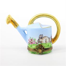 ,WATERING CAN SHAPED TRINKET BOX WITH RABBIT PAINTING. HAND PAINTED, SIGNED, NUMBERED 177 OF 300. 2.5" TALL, 1.5" LONG, 3.25" WIDE          