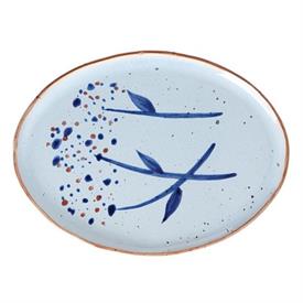 -11.5" OVAL TREES PLATE.                                                                                                                    
