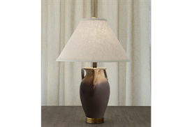 -ORION EWER LAMP IN GOLD & BROWN, 25"                                                                                                       