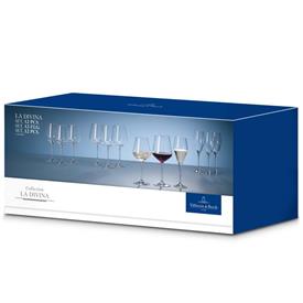 -12-PIECE SET. INCLUDES 3 EACH RED WINE, WHITE WINE & CHAMPAGNE FLUTES                                                                      