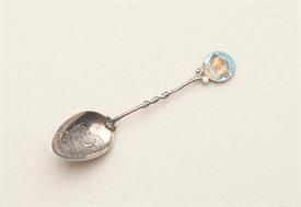 WAINWRIGHT STERLING SILVER AND ENAMELED SOUVENIR SPOON 3.65" LONG                                                                           