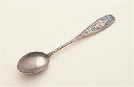 CLEVELAND STERLING AND ENAMELED SOUVENIR SPOON 5.25" LONG                                                                                   