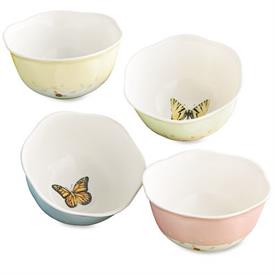 -4-PIECE DESSERT BOWL SET. 8 OZ. CAPACITY. DISHWASHER & MICROWAVE SAFE. BREAKAGE REPLACEMENT AVAILABLE. MSRP $72.00                         