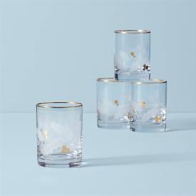 -SET OF 4 DOUBLE OLD FASHIONED GLASSES. MSRP $100.00                                                                                        