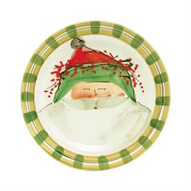 -DINNER PLATE WITH GREEN HAT. 10.75" WIDE                                                                                                   
