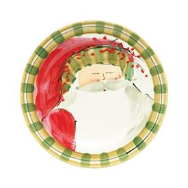 -DINNER PLATE WITH STRIPED HAT. 10.75" WIDE                                                                                                 