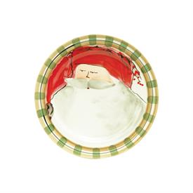 -SALAD PLATE WITH RED HAT. 8.5" WIDE                                                                                                        