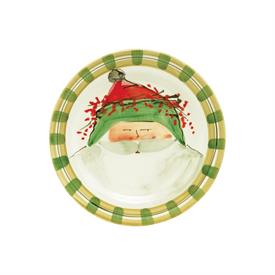 -SALAD PLATE WITH GREEN HAT. 8.5" WIDE                                                                                                      