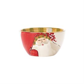 -CEREAL BOWL WITH STRIPED HAT. 5.5" WIDE                                                                                                    