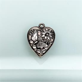 ,VINTAGE STERLING SILVER LIBRA (SEPTEMBER 23-OCTOBER 22) ZODIAC CHARM WITH MOTHER OF PEARL BACKED GLASS FACE. .75" WIDE                     