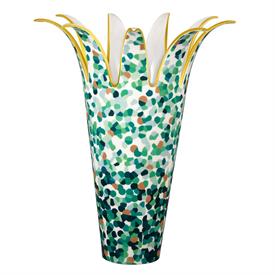 -MARMORINO GREEN VASE BY MARCO MENCACCI. 14.6" TALL. LIMITED EDITION OF 250.                                                                