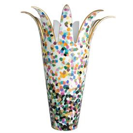 -MARMORINO VASE BY MARCO MENCACCI. 14.6" TALL. LIMITED EDITION.                                                                             