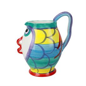 -FIGURAL LARGE PITCHER. 12" TALL, 18 CUP CAPACITY                                                                                           