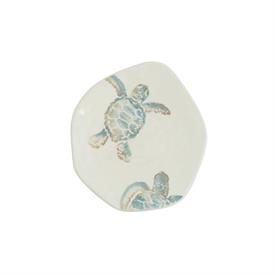 -TURTLE WITH HEAD SALAD PLATE. 8.5" LONG                                                                                                    