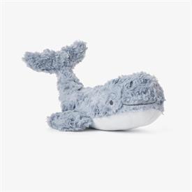 -:WHALE PLUSH TOY. 100% POLYESTER. MEASURES 12"X6". DAMP WIPE ONLY; DO NOT BLEACH. AIR DRY; DO NOT IRON.                                    