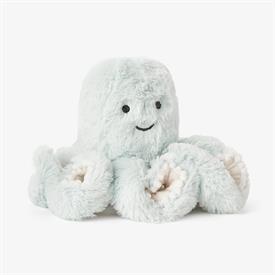 -:OCTOPUS PLUSH TOY. 100" POLYESTER. MEASURES 8"X6". DAMP WIPE ONLY; DO NOT BLEACH. AIR DRY; DO NOT IRON.                                   