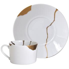 -SET OF 2 ASSORTED BREAKFAST CUPS & SAUCERS                                                                                                 