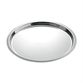 -ROUND TRAY. SILVER PLATED. 15.4" WIDE                                                                                                      