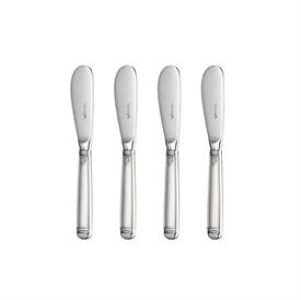 -SET OF 4 BUTTER SPREADERS. SILVER PLATED. 11.5 CM LONG.                                                                                    