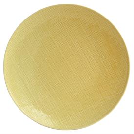 -YELLOW DINNER PLATE. 10.6" WIDE.                                                                                                           