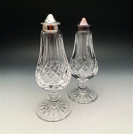 ,LISMORE SET OF SALT AND PEPPER SHAKERS. 6.5" TALL.                                                                                         