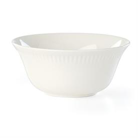 -WHITE SET OF 4 ALL PURPOSE BOWLS. 6" WIDE. DISHWASHER & MICROWAVE SAFE. BREAKAGE REPLACEMENT AVAILABLE. MSRP $72.00                        