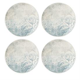 -FLORAL SET OF 4 ACCENT PLATES. 8.75" WIDE. DISHWASHER & MICROWAVE SAFE. BREAKAGE REPLACEMENT AVAILABLE. MSRP $86.00                        