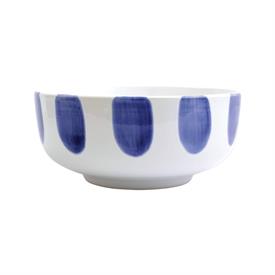 -DOT LARGE FOOTED SERVING BOWL. 10" WIDE                                                                                                    