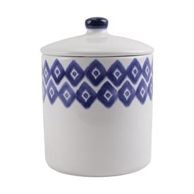 -DIAMOND LARGE CANISTER. 9.5" TALL, 7.5" WIDE                                                                                               