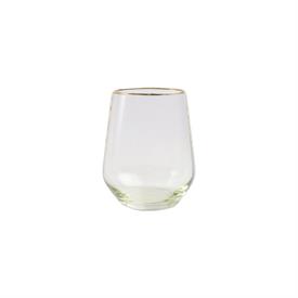 -YELLOW STEMLESS WINE GLASS. 14 OZ. CAPACITY                                                                                                