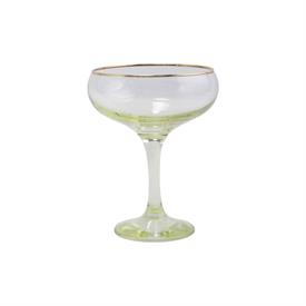 -YELLOW COUPE CHAMPAGNE GLASS. 6 OZ. CAPACITY                                                                                               