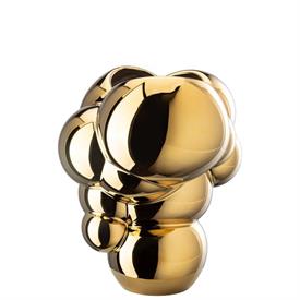 -GOLD TITANIUM VASE. 10.25" TALL. LIMITED EDITION OF 99.                                                                                    