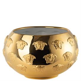 -GOLD BOWL. LIMITED EDITION OF 49 PIECES. 11.5" WIDE, 7" DEEP                                                                               