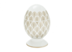-LARGE EGG WITH COVER. 8.25"                                                                                                                