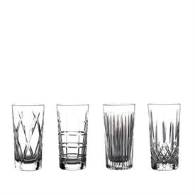-SET OF 4 ASSORTED GIN HIBALL GLASSES. 16 OZ. CAPACITY                                                                                      