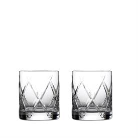 -OLANN SET OF 2 DOUBLE OLD FASHIONED GLASSES. 12 OZ. CAPACITY                                                                               