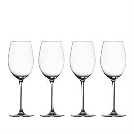 -SET OF 4 WHITE WINE GLASSES. 12.8 OZ. CAPACITY                                                                                             