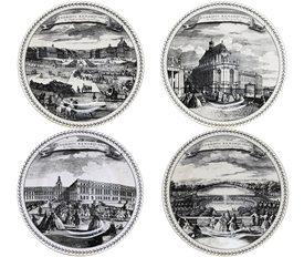 -ENDROITS REMARQUABLES SET OF 4 COASTERS, ASSORTED. 5.1" WIDE                                                                               