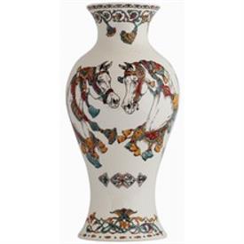 -18.8" JAPANESE POTICHE VASE. HAND PAINTED                                                                                                  