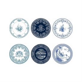 -SET OF 6 COASTERS, ASSORTED. 5.1" WIDE                                                                                                     