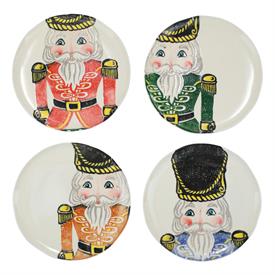-SET OF 4 DINNER PLATE, ASSORTED. 11.5" WIDE                                                                                                