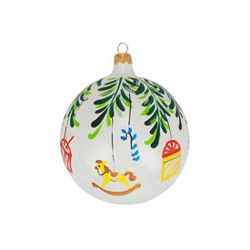 -TOYS BAUBLE ORNAMENT. 4" WIDE                                                                                                              