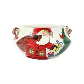-CACHEPOT WITH GIFTS. 13.5" WIDE, 7.5" DEEP                                                                                                 