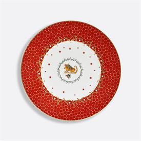 -RED SLEIGH SALAD PLATE, 8.5" WIDE                                                                                                          