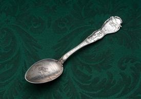OREGON STERLING SILVER SOUVENIR SPOON WITH ETCHED FROG IN BOWL 5.9" LONG COOL SPOON!                                                        
