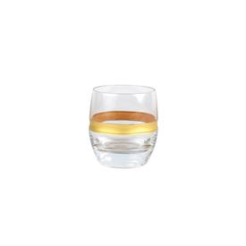 -BANDED DOUBLE OLD FASHIONED GLASS. 10 OZ. CAPACITY                                                                                         