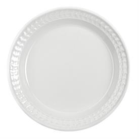 -WHITE DINNER PLATE. 10.5" WIDE. DISHWASHER & MICROWAVE SAFE. MSRP $37.00                                                                   