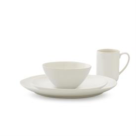 -CREAMY WHITE 4-PIECE PLACE SETTING. DISHWASHER & MICROWAVE SAFE. MSRP $86.00                                                               